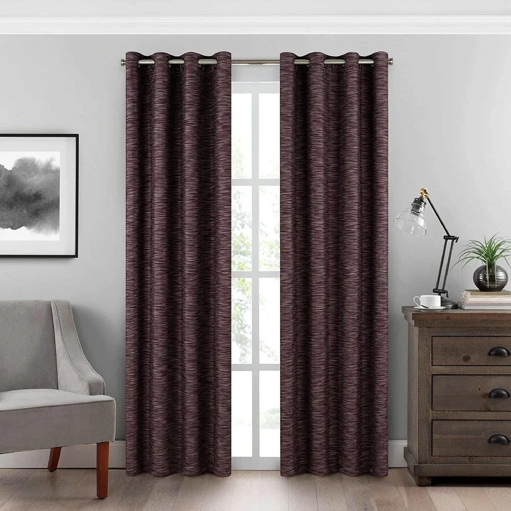 ECLIPSE Warren Grommet Top Curtains for Bedroom, Single Panel, 50